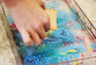 Мастер-класс краски Эбру.