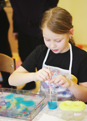 Мастер-класс краски Эбру.