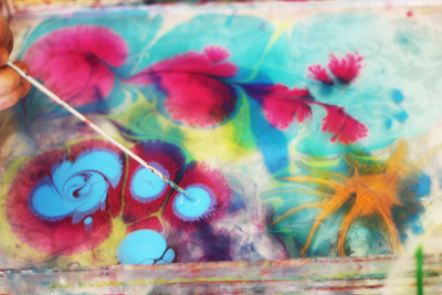 Мастер-класс краски Эбру.