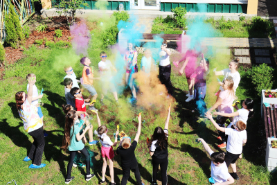 Шоу программы для детского праздника и дня рождения. Краски холи.