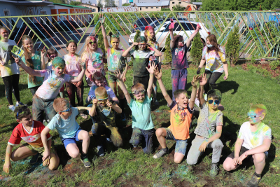 Шоу программы для детского праздника и дня рождения. Краски холи.