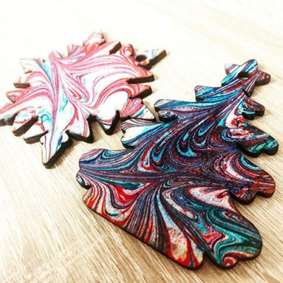 Мастер-класс краски Эбру.